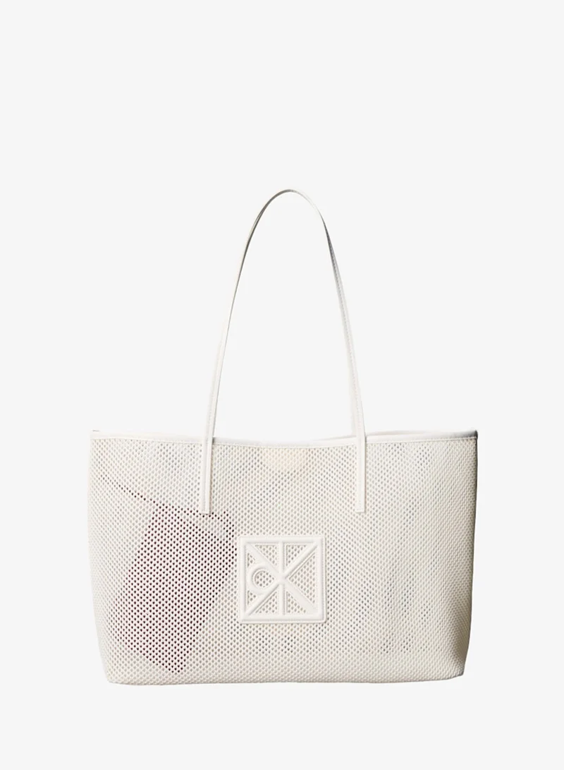 كالفن كلاين Emblem Logo Mesh Tote Bag
